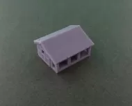 Vietnam Hut with long porch (6mm)