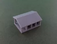 Vietnam Hut with L shaped porch (6mm)