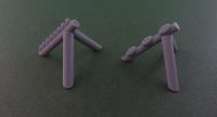 10 Beach Defence Ramps (15mm)