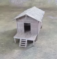 Vietnam Hut with short porch (20mm)