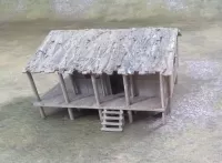 Vietnam Hut with L shaped porch (15mm)