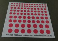 Japanese Roundel Red (1:300 scale)