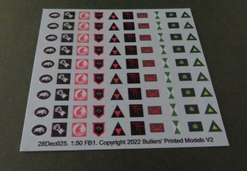 28mm scale Formation Badges