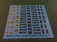 28mm Military number plates