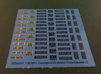 28mm Military number plates