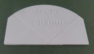 Flat edged angle marker