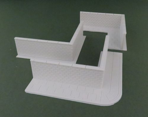 High Brick Wall corner (15mm)