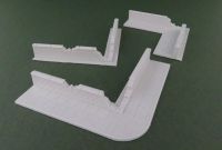 Damaged Low Brick Wall corner (28mm)