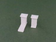 Low Brick Wall Pillars x10 (20mm)