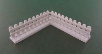Picket Fence Corner with Base (28mm)